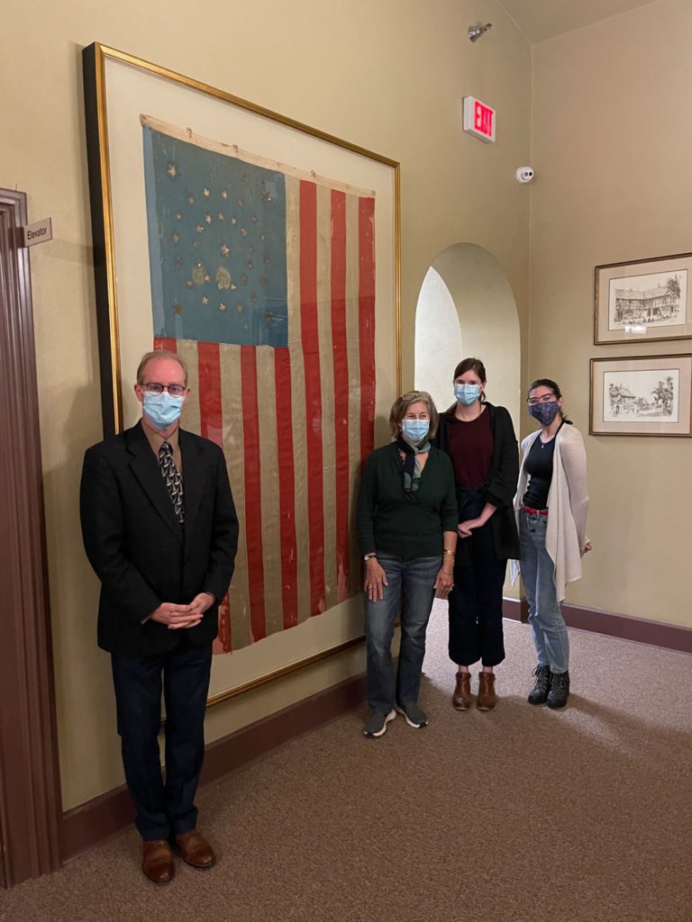 Restored flag now on display again in Frederic, MD.