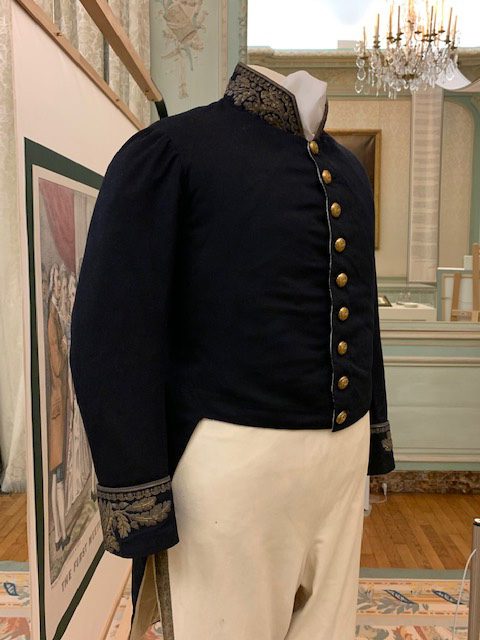 front of military formal jacket